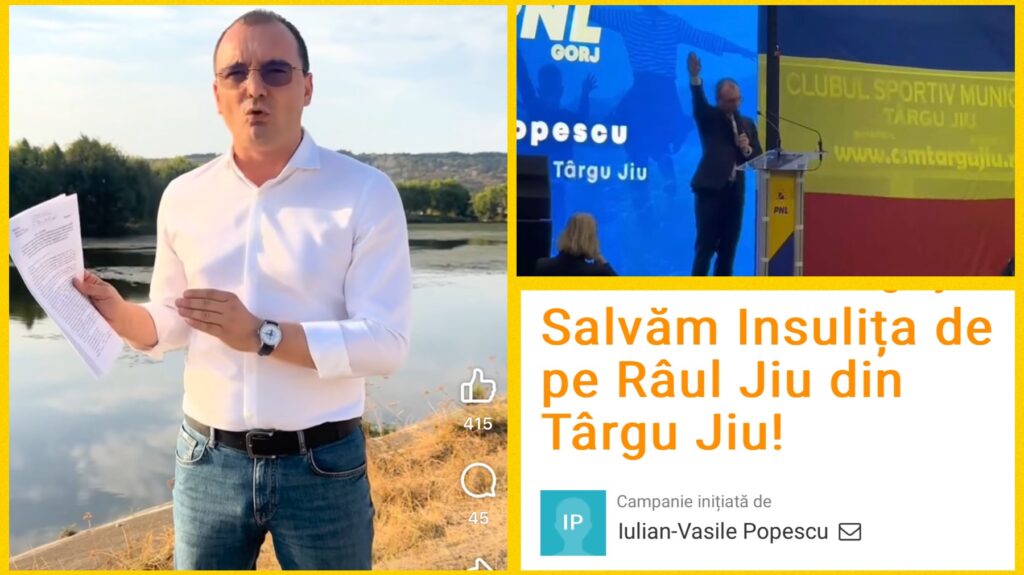 Iulică, “apărătorul Tg-Jiului”, continuă delirul electoral cu INSULIȚA! Candidează la Senat! (Video)